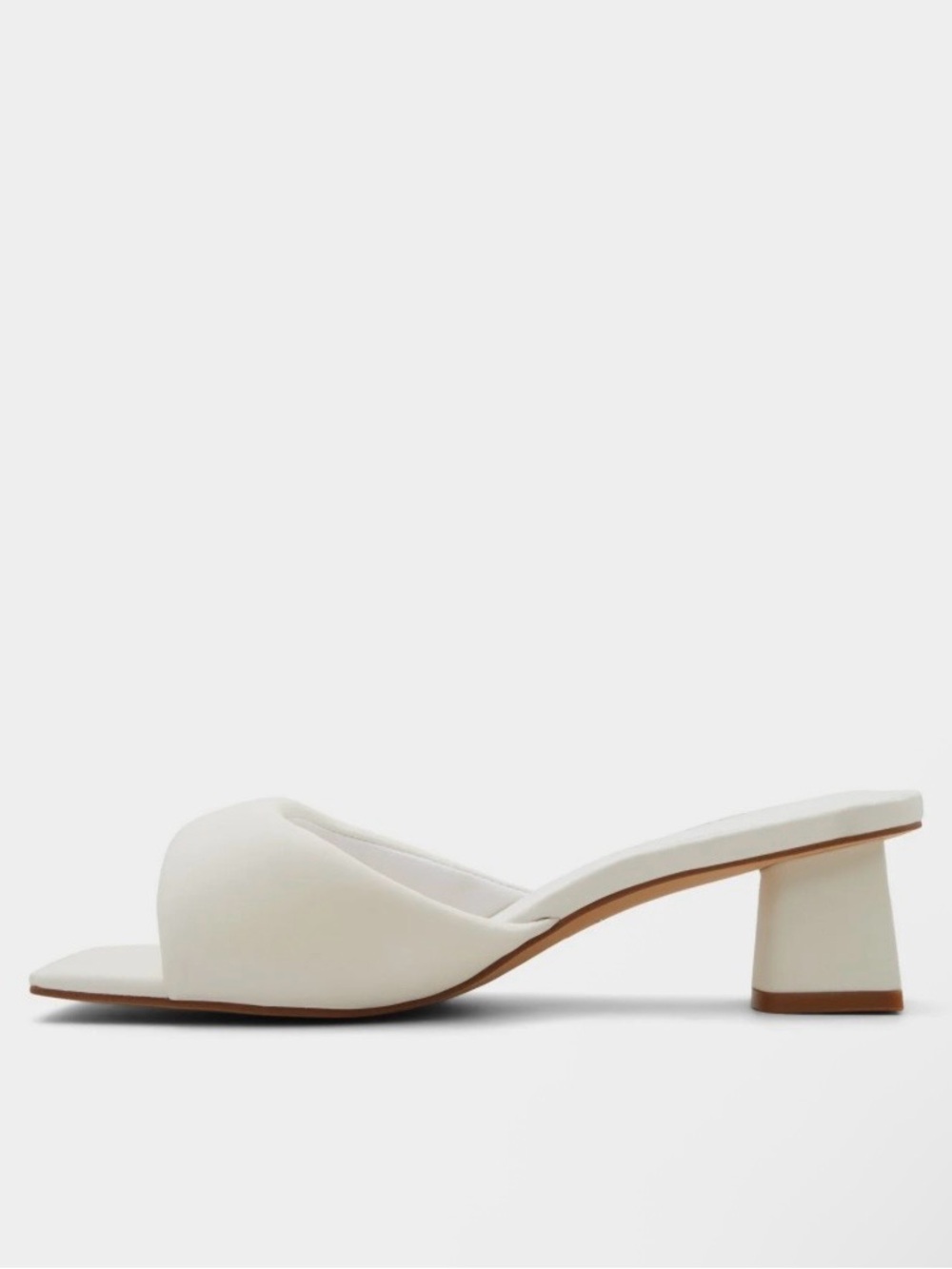 Aldo Ivory Open-Toe Slide Mules - Picture 2 of 8